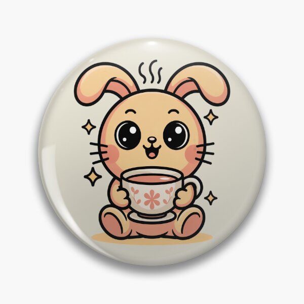 Item preview, Cute Kawaii Bunny Drinking Tea Cozy Aesthetic designed and sold by AlexandraSand.