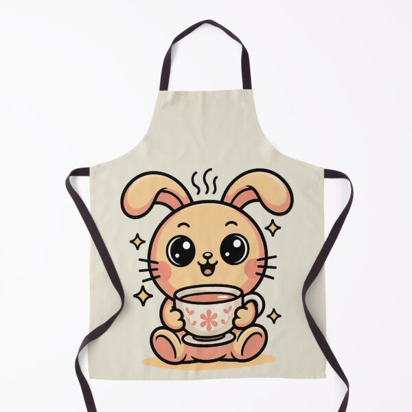 Item preview, Cute Kawaii Bunny Drinking Tea Cozy Aesthetic designed and sold by AlexandraSand.