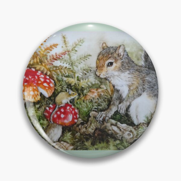Item preview, Squirrel, mouse on red toadstall R M Whitaker designed and sold by Collector-RB.