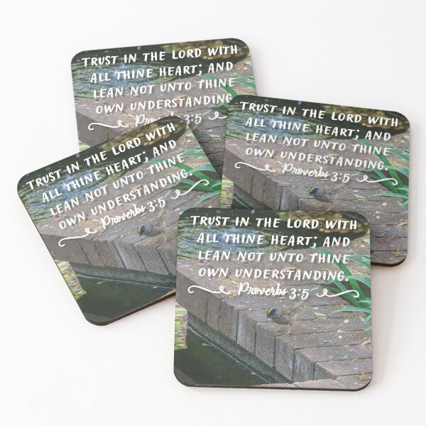 Item preview, Proverbs 3 5 Trust In The Lord - Bible Verse Quote designed and sold by InsprtnlArtbyDP.