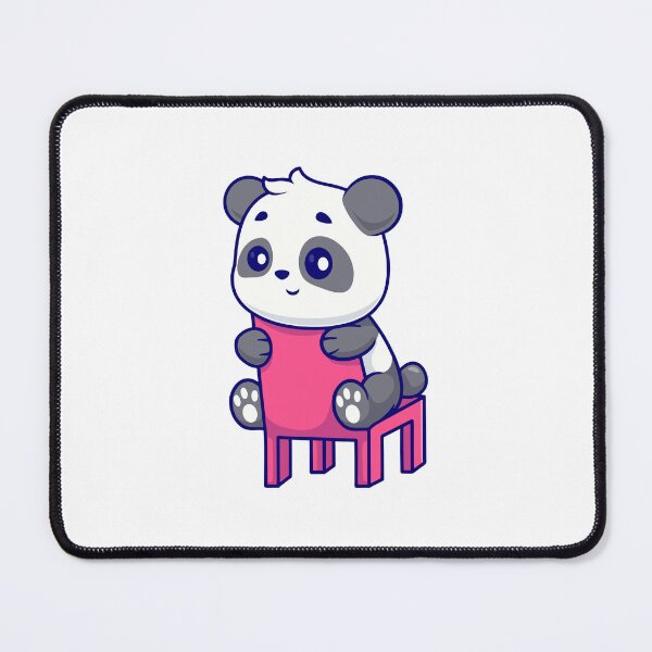 Item preview, Cute Panda Sitting on Pink Chair designed and sold by Hestercat.