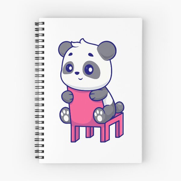Item preview, Cute Panda Sitting on Pink Chair designed and sold by Hestercat.
