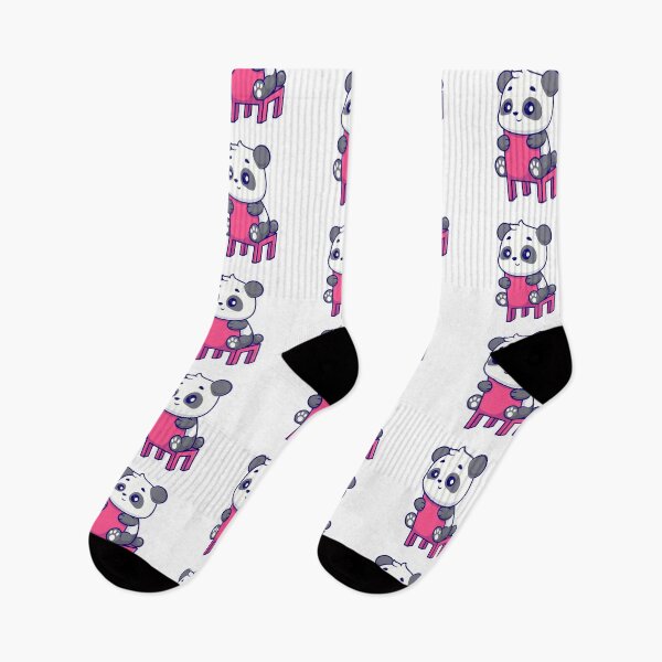 Item preview, Cute Panda Sitting on Pink Chair designed and sold by Hestercat.
