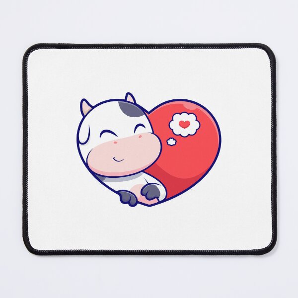 Item preview, Cute Cow Dreaming of Love designed and sold by Hestercat.