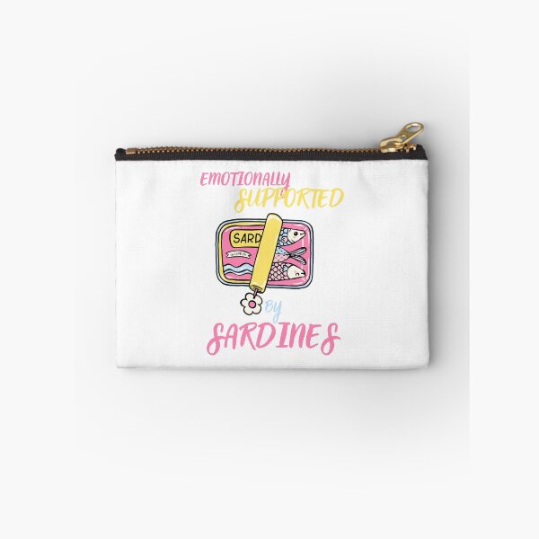 Item preview, Emotionally Supported By Sardines Funny Food Meme Design designed and sold by CleanDecor.