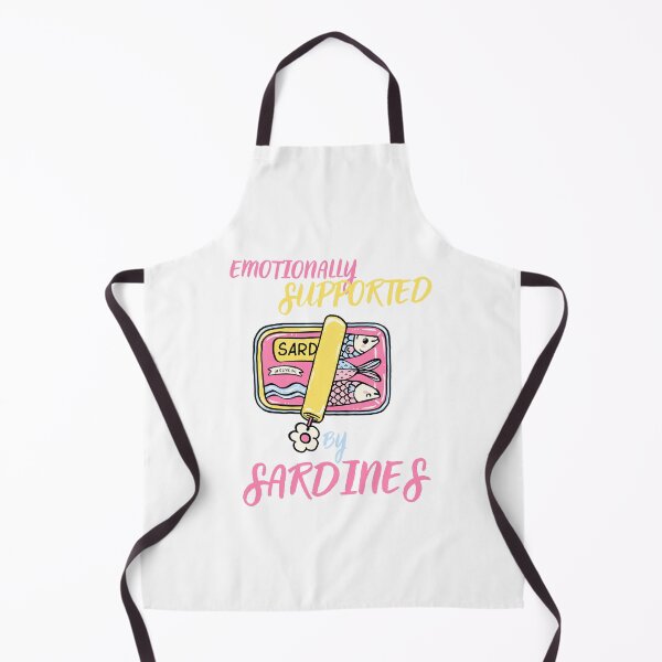 Item preview, Emotionally Supported By Sardines Funny Food Meme Design designed and sold by CleanDecor.