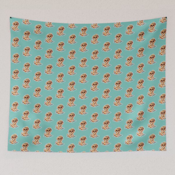 Item preview, Chibi Summer Golden Retriever Ice Cream Sticker designed and sold by flee09.