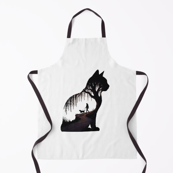 Item preview, Cat Silhouette Sunset Dog Walker Lakeside Art designed and sold by Common-Standard.