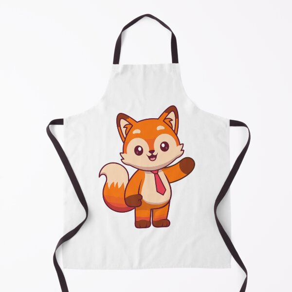 Item preview, Cute Fox with Red Tie Waving Hello designed and sold by Hestercat.
