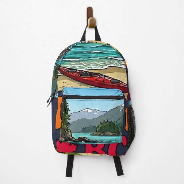 Item preview, Tofino BC Cute Colorful Kayak Beach Landscape  designed and sold by HowToCanadian.