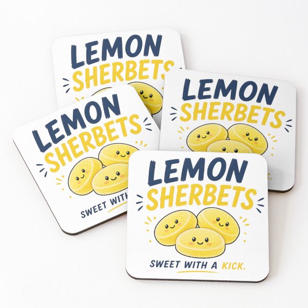 Item preview, Lemon Sherbets Funny Candy Sticker | Cute British Retro Sweets designed and sold by Snackwave Ninety.