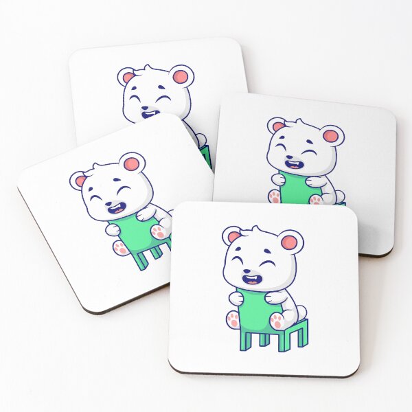 Item preview, Cute Polar Bear on Green Chair designed and sold by Hestercat.