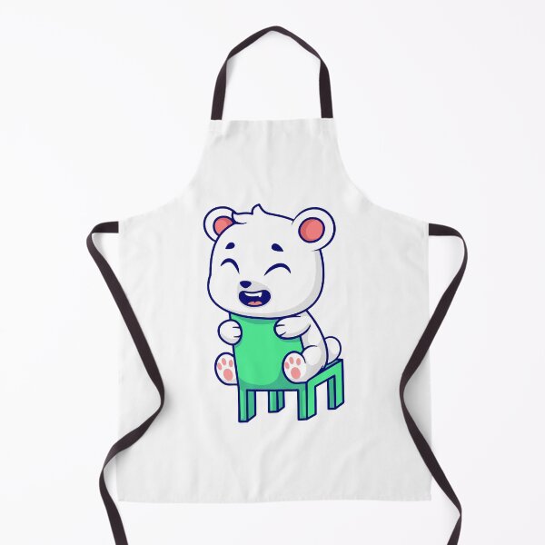 Item preview, Cute Polar Bear on Green Chair designed and sold by Hestercat.