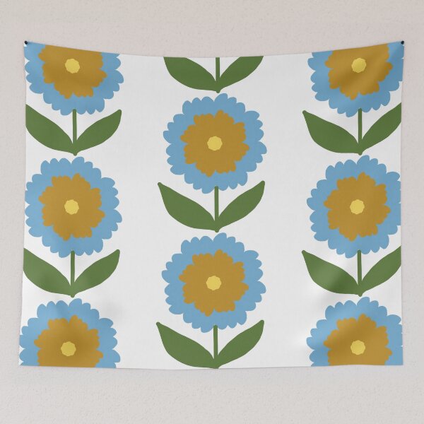 Item preview, Blue beige flower designed and sold by Ailiida.
