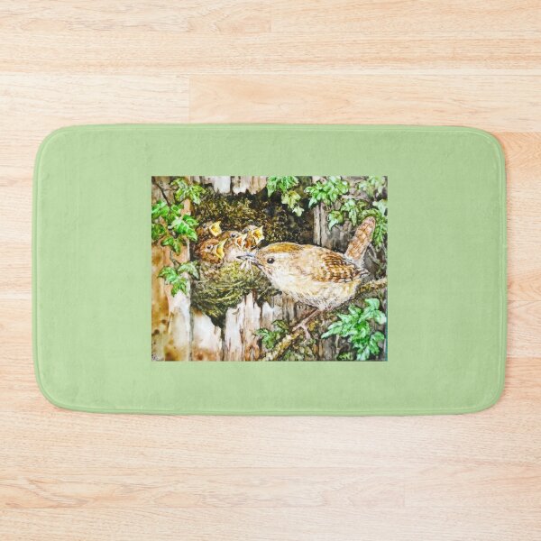Item preview, Wren and chicks by R E Whitaker  designed and sold by Collector-RB.