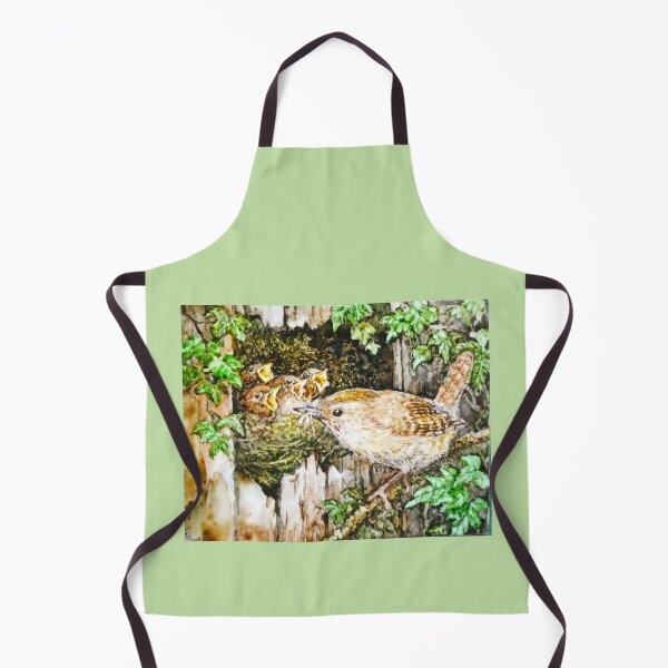 Item preview, Wren and chicks by R E Whitaker designed and sold by Collector-RB.
