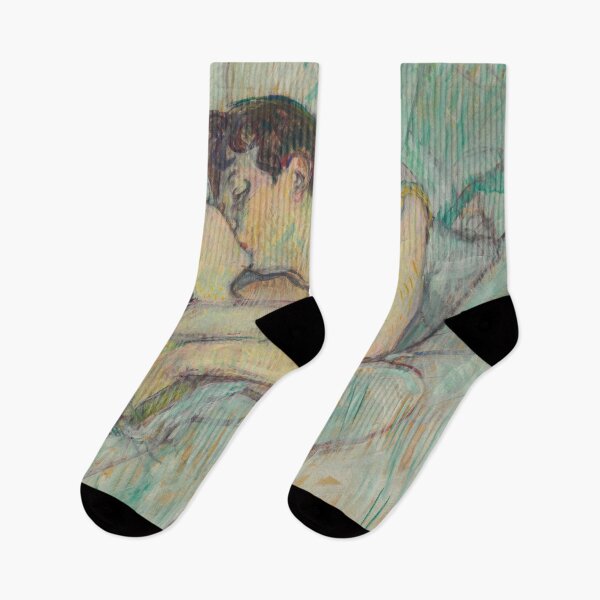 Item preview, In Bed, The Kiss by Henri de Toulouse-Lautrec | Intimate Belle Époque Fine Art Poster designed and sold by artofuniverse.