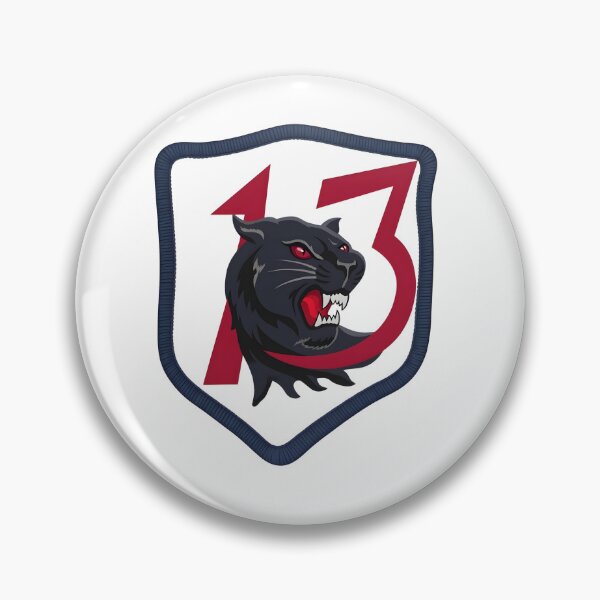 Artikelvorschau, USAF 13th Fighter Squadron "Panthers" Military Shield Patch entworfen und verkauft von CharlieDesings.