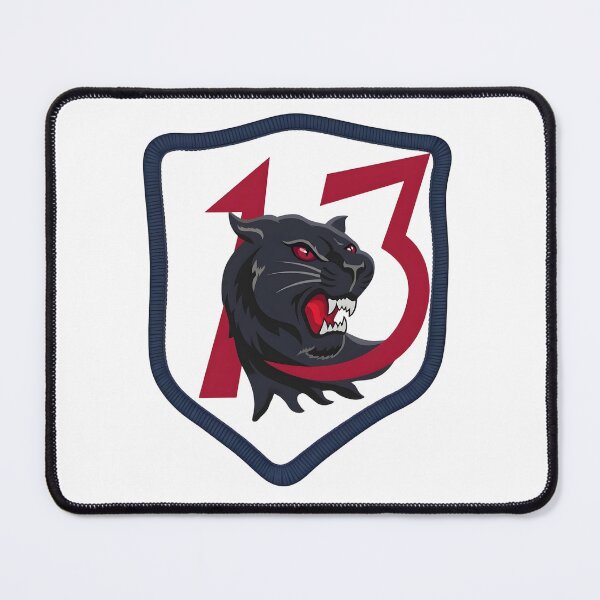 Item preview, USAF 13th Fighter Squadron "Panthers" Military Shield Patch designed and sold by CharlieDesings.