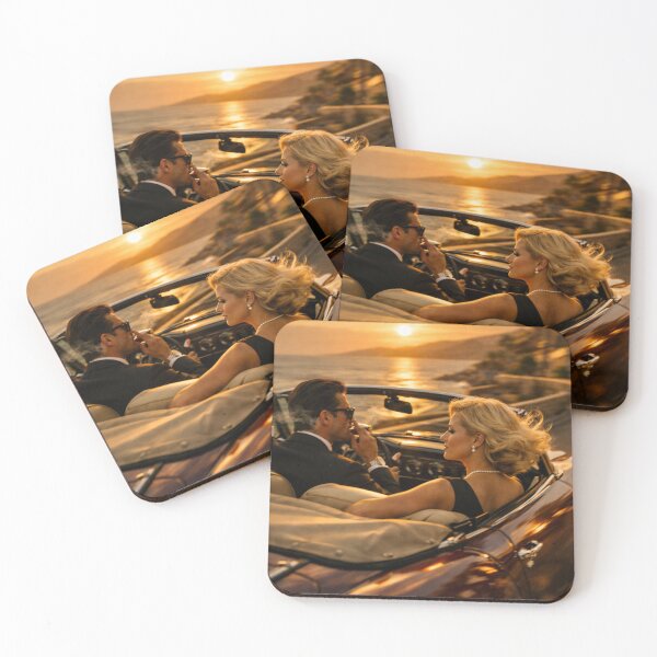 Item preview, Golden Hour Coastal Convertible Ride | Retro Luxury Aesthetic designed and sold by Ve state official.