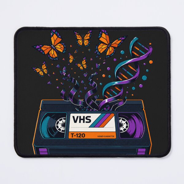 Item preview, Retro VHS Tape Geometric Butterfly Metamorphosis designed and sold by MarVan-Prints.