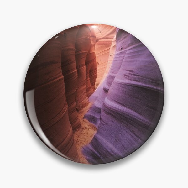 Item preview, Swirling Sandstone Slot Canyon – Purple and Orange Desert Landscape Photography designed and sold by JohnManuelPhoto.