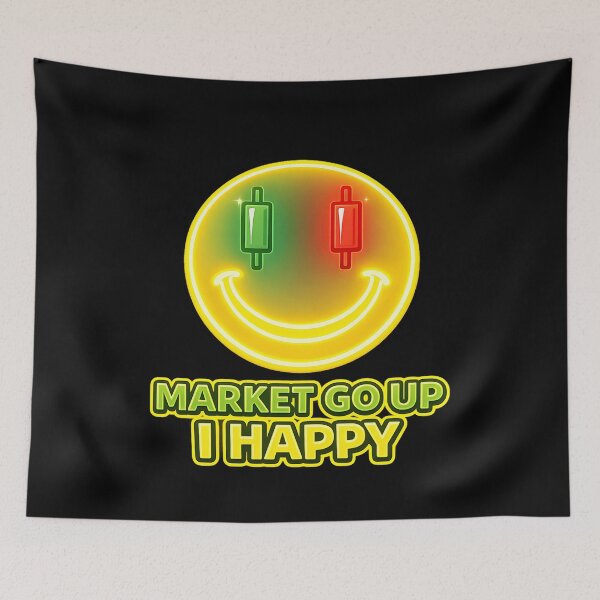 Item preview, Market Go Up I Happy – Funny Trading Design designed and sold by PatysArt.