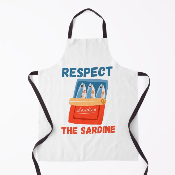 Item preview, Respect The Sardine Funny Retro Fish Meme Design designed and sold by CleanDecor.