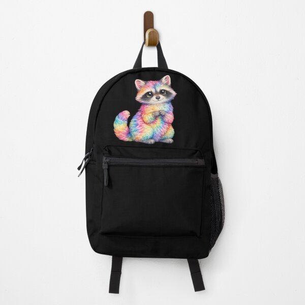 Item preview, Rainbow Tie-Dye Baby Raccoon designed and sold by jgvisualarts.