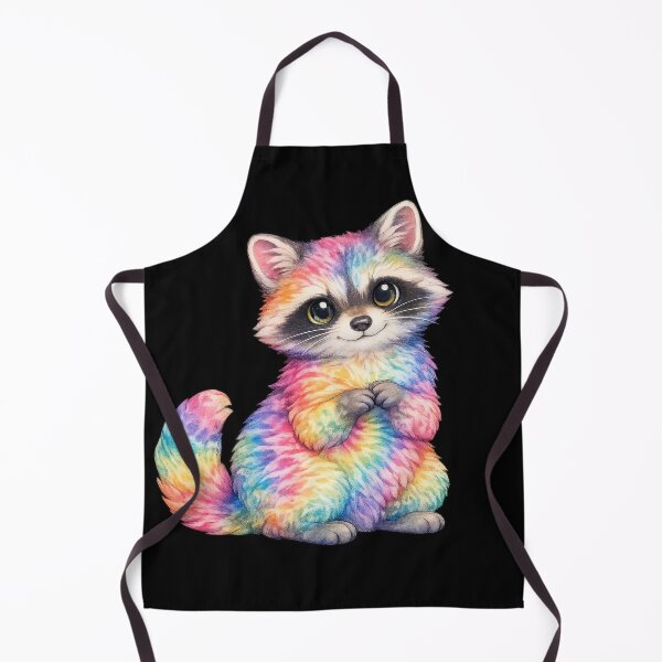 Item preview, Rainbow Tie-Dye Baby Raccoon designed and sold by jgvisualarts.