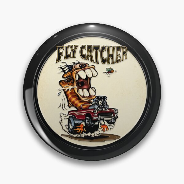 Item preview, FLY CATCHER, BIG TOOTH HOT ROD MONSTER BURNS RUBBER designed and sold by V3GFX.