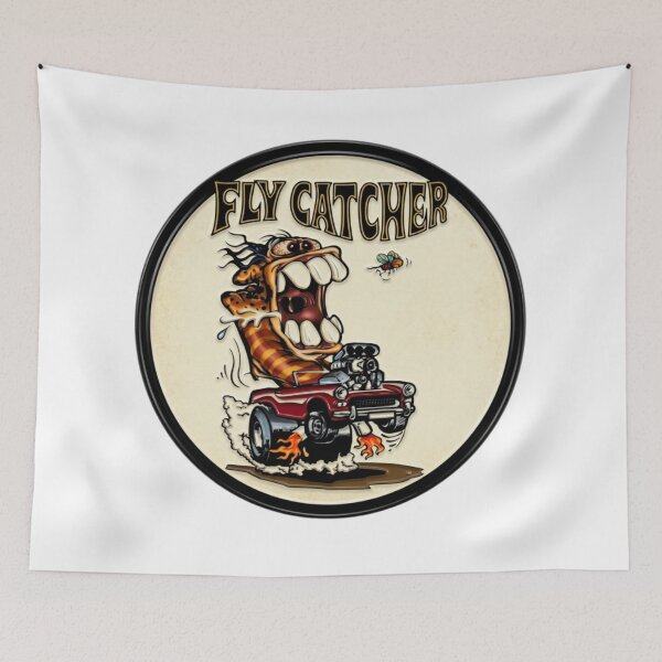 Item preview, FLY CATCHER, BIG TOOTH HOT ROD MONSTER BURNS RUBBER designed and sold by V3GFX.