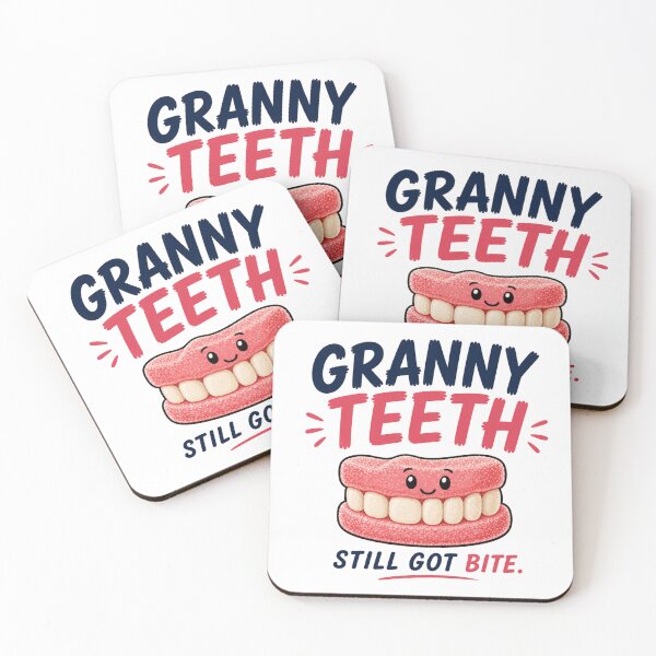Item preview, Granny Teeth Funny Candy Sticker | Cute British Retro Sweets designed and sold by Snackwave Ninety.