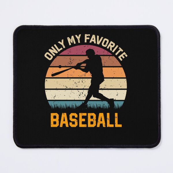Item preview, Vintage Only My Favorite Baseball Player Silhouette Retro Sunset designed and sold by 1001T-Shirt.