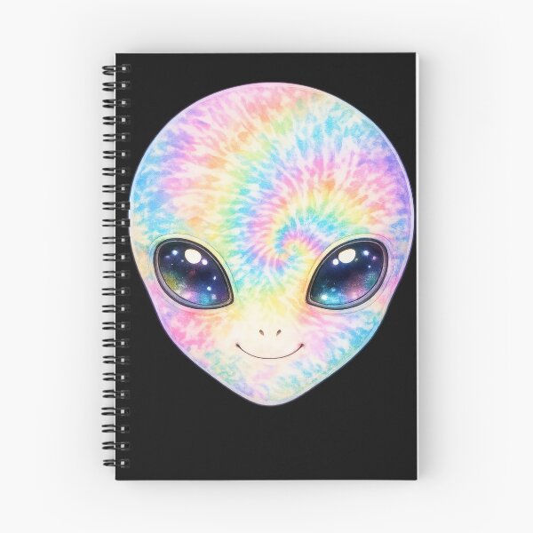 Item preview, Tie Dye Rainbow Alien Face designed and sold by jgvisualarts.