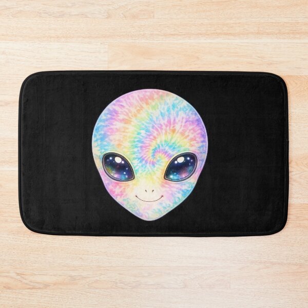 Item preview, Tie Dye Rainbow Alien Face designed and sold by jgvisualarts.