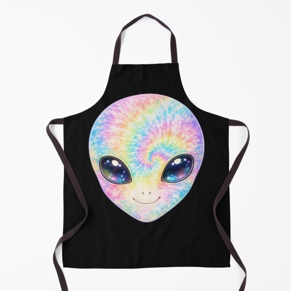 Item preview, Tie Dye Rainbow Alien Face designed and sold by jgvisualarts.