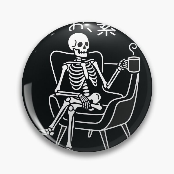 Item preview, Skeleton Drinking Coffee - Minimalist Streetwear Line Art designed and sold by RobArts90s.