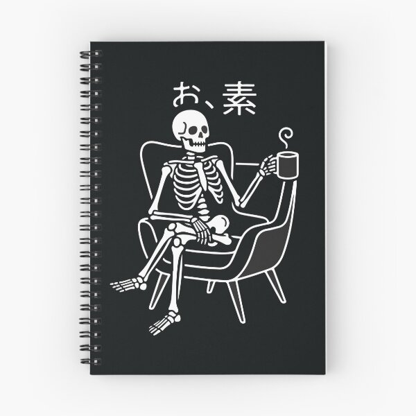 Item preview, Skeleton Drinking Coffee - Minimalist Streetwear Line Art designed and sold by RobArts90s.