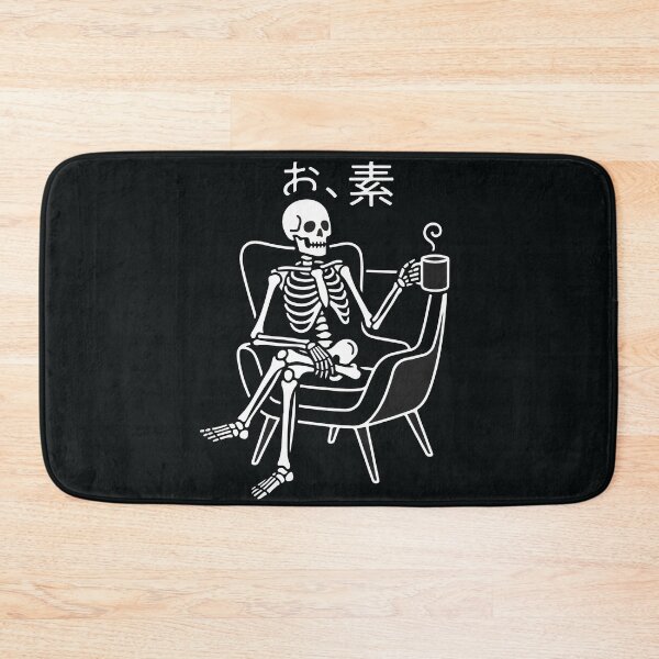 Item preview, Skeleton Drinking Coffee - Minimalist Streetwear Line Art designed and sold by RobArts90s.