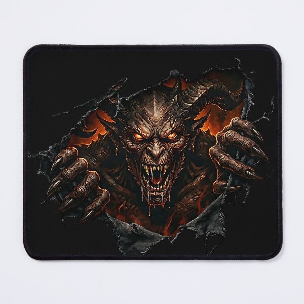 Item preview, Demon Ripping Through Shirt Scary Devil Monster Halloween designed and sold by DarkOriginArts.