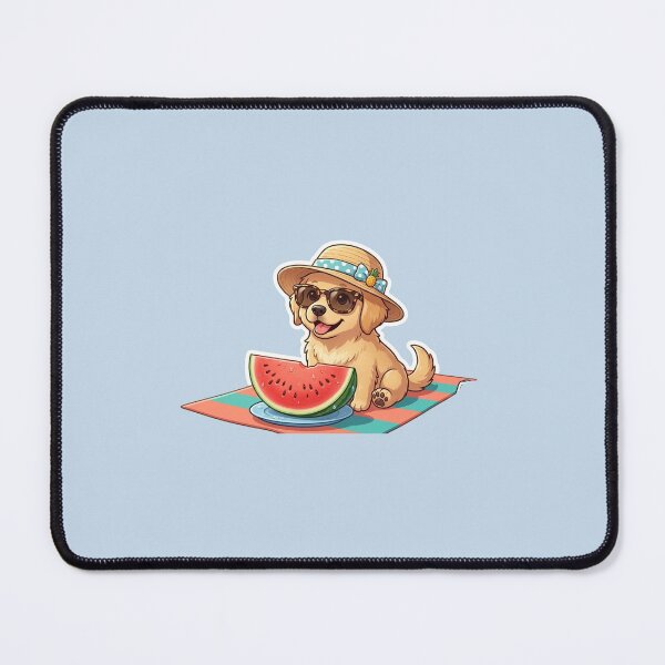 Item preview, Cute Golden Retriever with Coconut Beach Drink Sticker designed and sold by flee09.