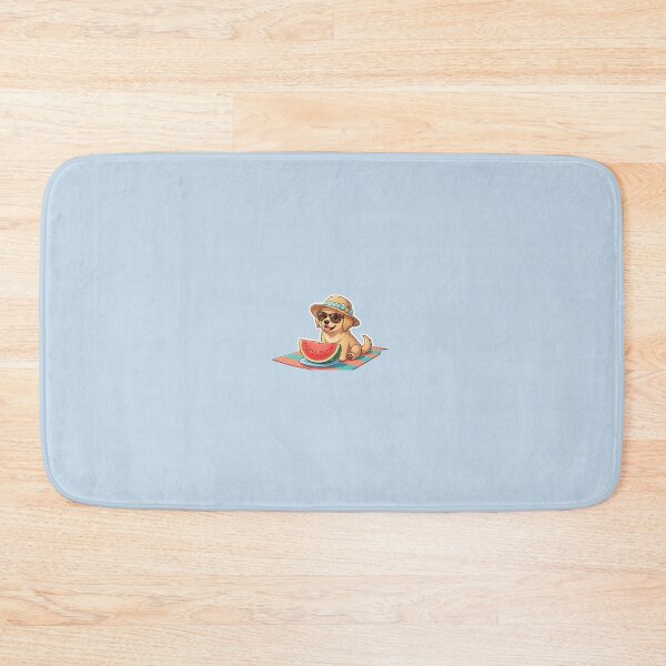 Item preview, Cute Golden Retriever with Coconut Beach Drink Sticker designed and sold by flee09.