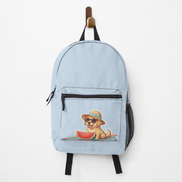 Item preview, Cute Golden Retriever with Coconut Beach Drink Sticker designed and sold by flee09.