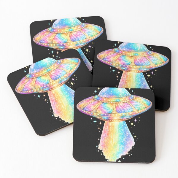 Item preview, Rainbow Tie-Dye UFO Flying Saucer designed and sold by jgvisualarts.
