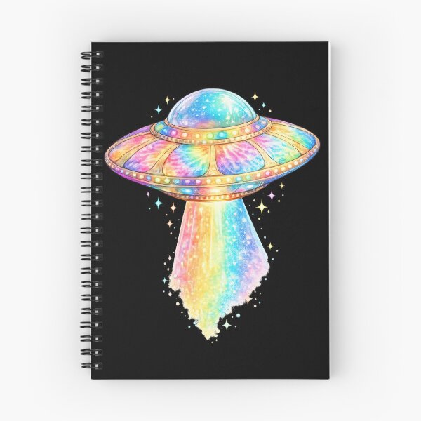 Item preview, Rainbow Tie-Dye UFO Flying Saucer designed and sold by jgvisualarts.