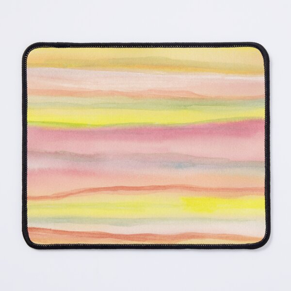 Item preview, Colorful Rainbow Watercolor Horizontal Stripes designed and sold by Angela Dow.