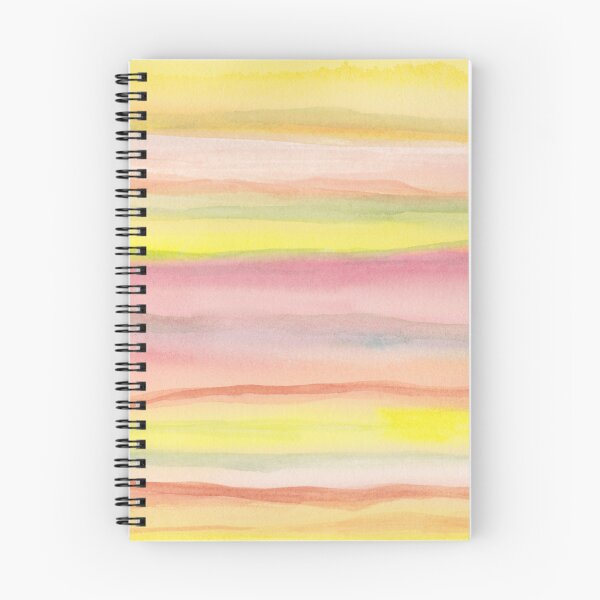 Item preview, Colorful Rainbow Watercolor Horizontal Stripes designed and sold by Angela Dow.