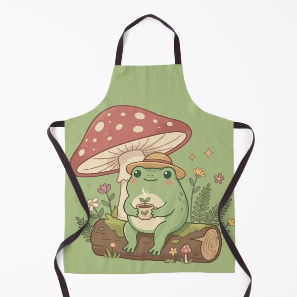 Item preview, Vintage Cottagecore Frog Aesthetic - Tea Party Under Mushroom designed and sold by RobArts90s.