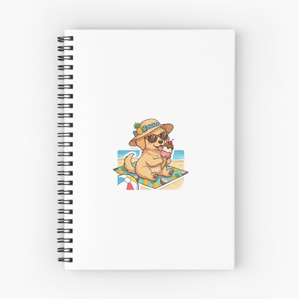 Item preview, Summer Vibes Chibi Golden Retriever Ice Cream Sticker designed and sold by flee09.